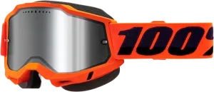 100% Accuri 2 Snow Goggles - Neon Orange - Silver Mirror 50022-00004