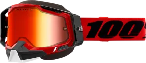 100% Racecraft 2 Snow Goggles - Red - Red Mirror 50012-00003