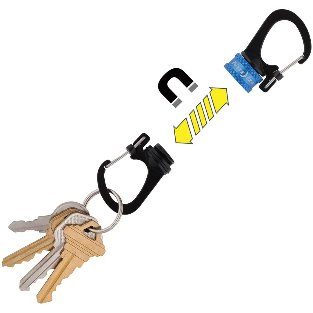 360° MAGNETIC LOCK DUAL CARABINER