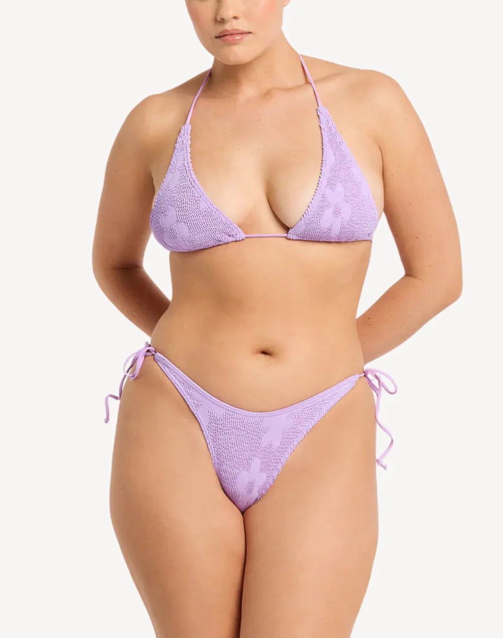 Cornflower Serenity Tie Side Bikini Bottom
