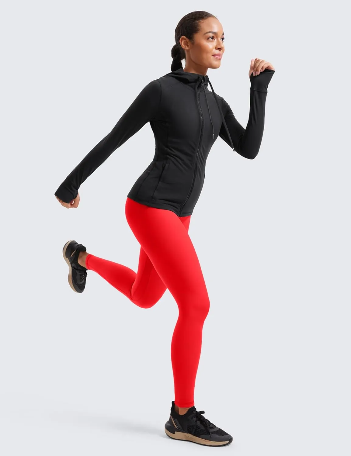 CRZ YOGA Thermal Fleece Lined Leggings Women 28'' - Winter Warm Workout Hiking Pants High Waisted Yoga Tights Full Length