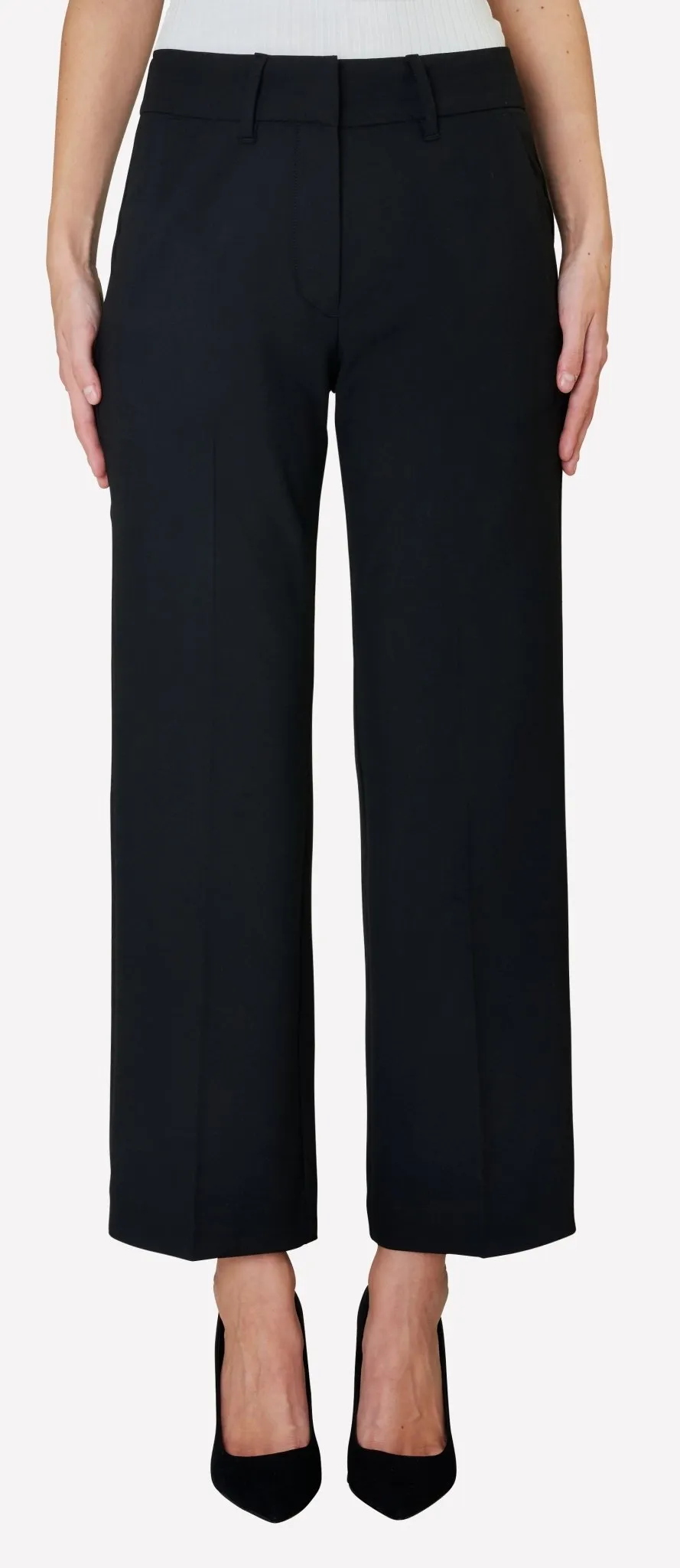 Dena Crop Pants 285 - Fiveunits - Black