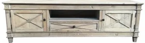 Entertainment Unit Provins Light whitewash finish Large