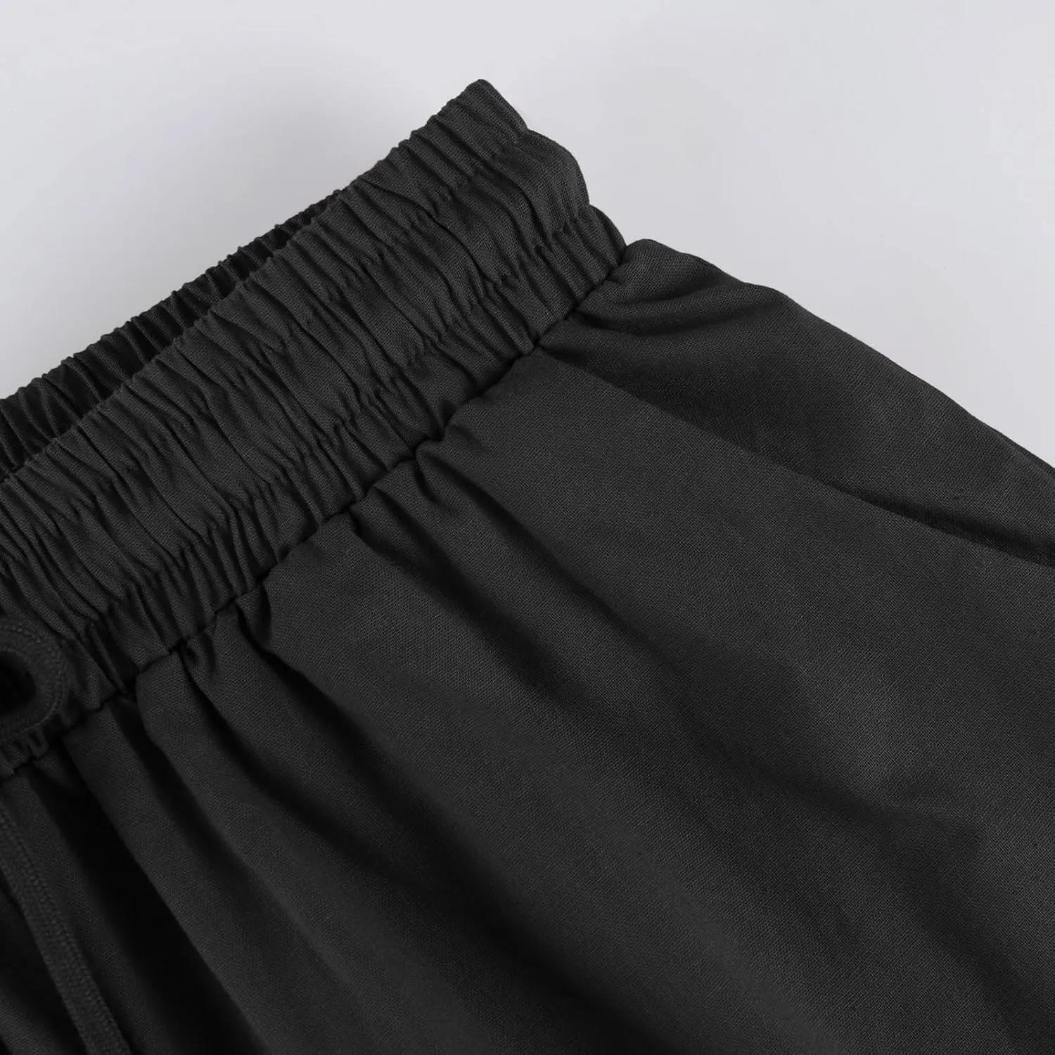 Hiking Pants Women Cold Drawstring Summer Loose Capri Pants for Women Stretch Cargo Petite Womens Capris Linen