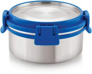 Magnus Stainless Steel Airtight Leakproof Storage Deluxe Container 450ML with Klip Lock - Ideal Kitchen Accessories Items, Perfect Lunch Box, Lunch Boxes for Office Men