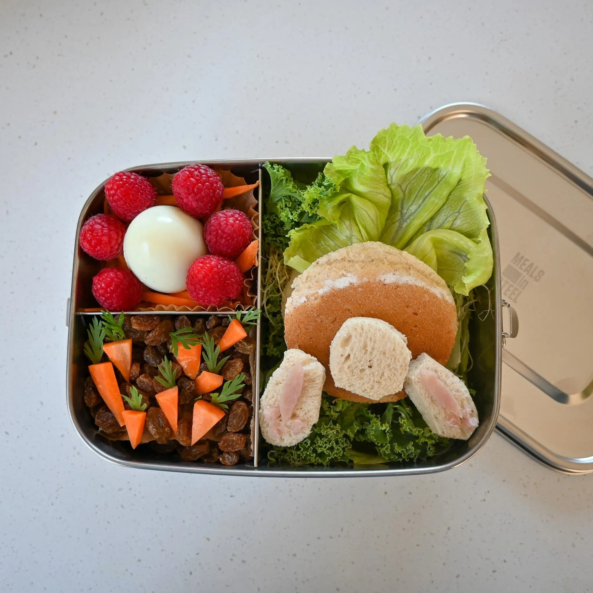 Meals In Steel BENTO STYLE Leakproof Stainless Steel Lunchbox