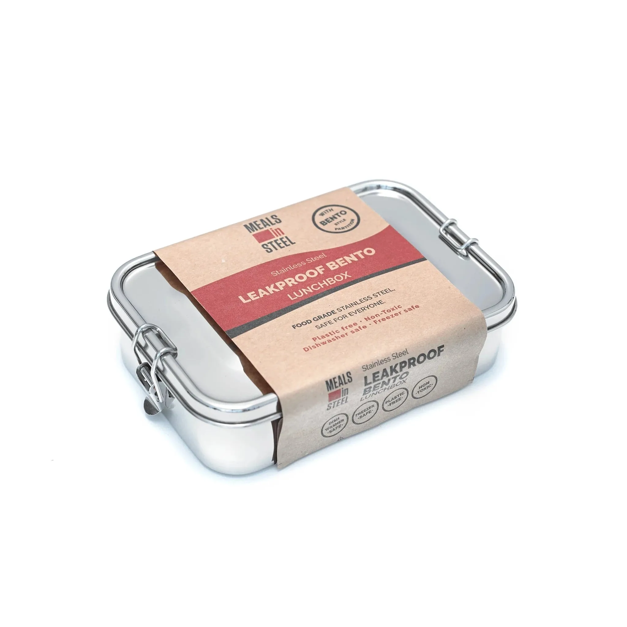 Meals In Steel BENTO STYLE Leakproof Stainless Steel Lunchbox