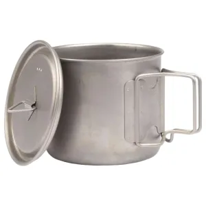 Olicamp Titanium Space-Saver Mug with Lid - Lightweight Camping and Backpacking Mug, 550ml