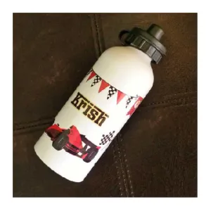 Personalised Water Bottle - Racing Car