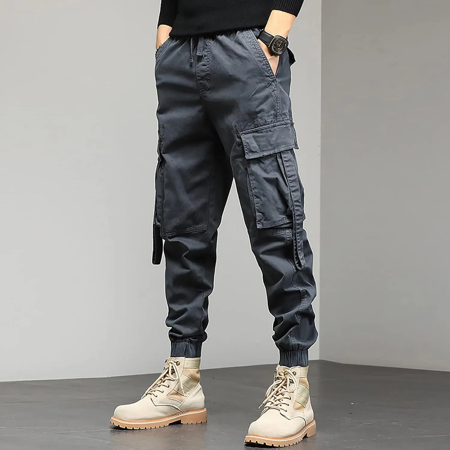 Sweatpant for Men with Pockets Waist Trousers Streetwear Work Pant Athletic Sweatpants with Pockets Men Joggers Pants
