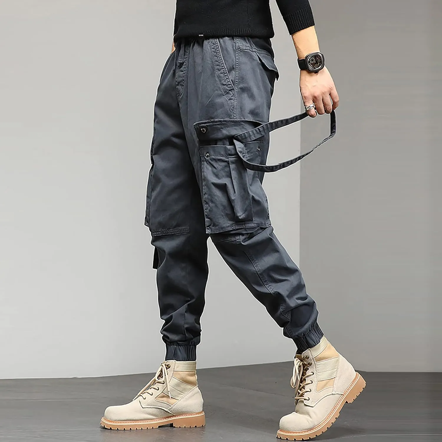 Sweatpant for Men with Pockets Waist Trousers Streetwear Work Pant Athletic Sweatpants with Pockets Men Joggers Pants