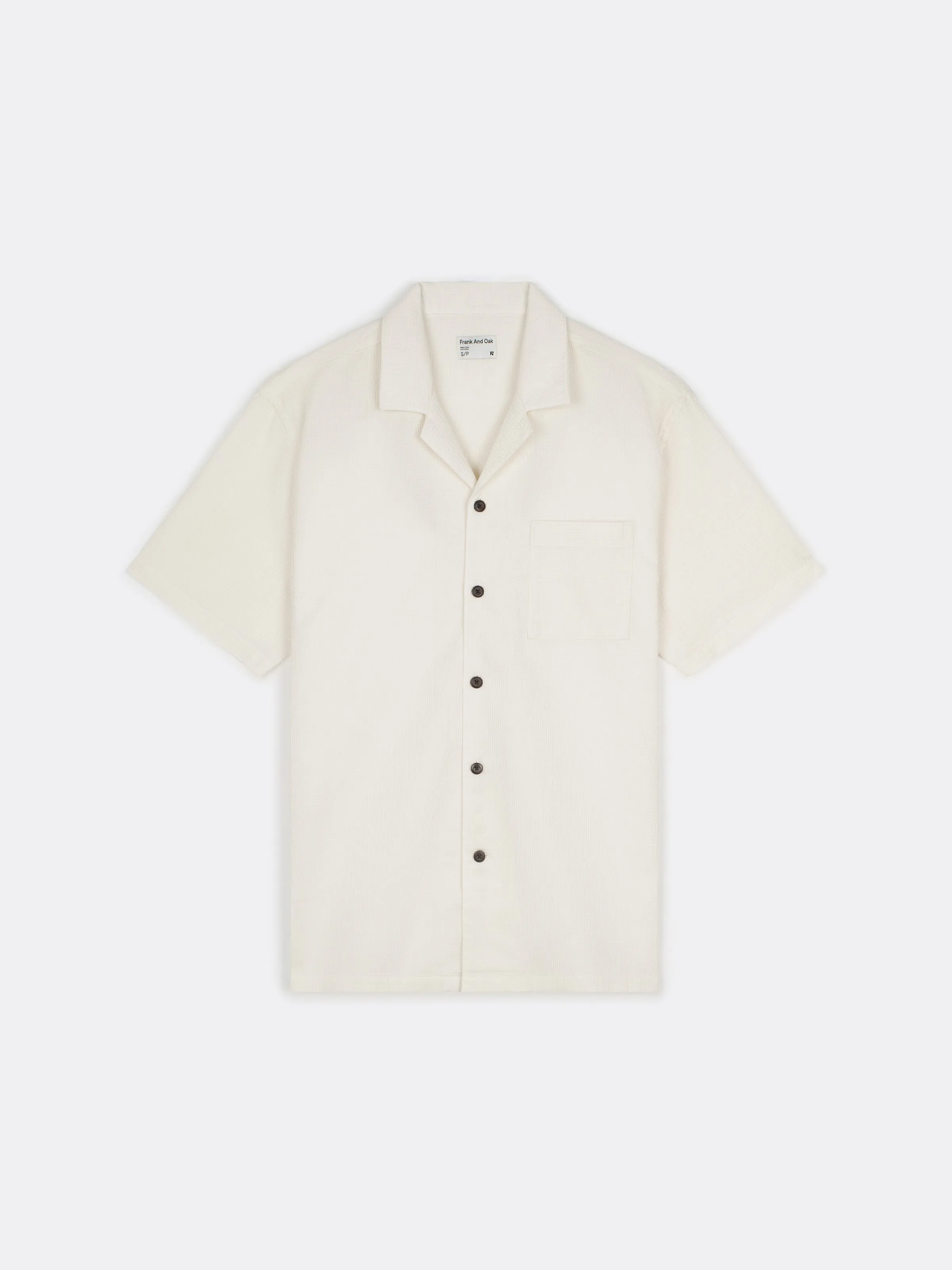 The Waffle Camp Collar Shirt in Cloud
